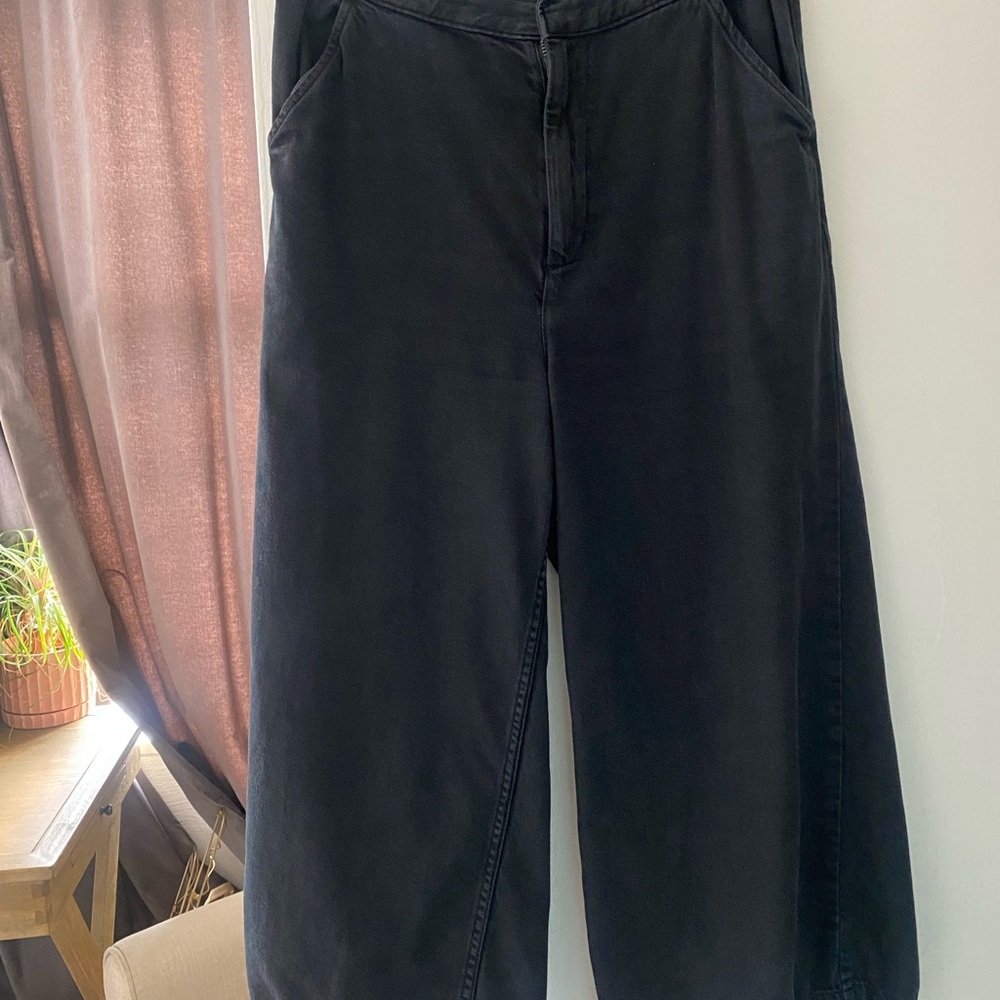 Lucy & Yak Wide-Leg Cropped Trousers